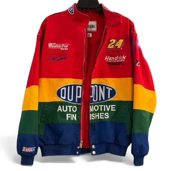Vintage Jeff Gordon 24 Dupont Multi-Color Chase Authentics NASCAR Jacket M” - Picture 6 of 15
